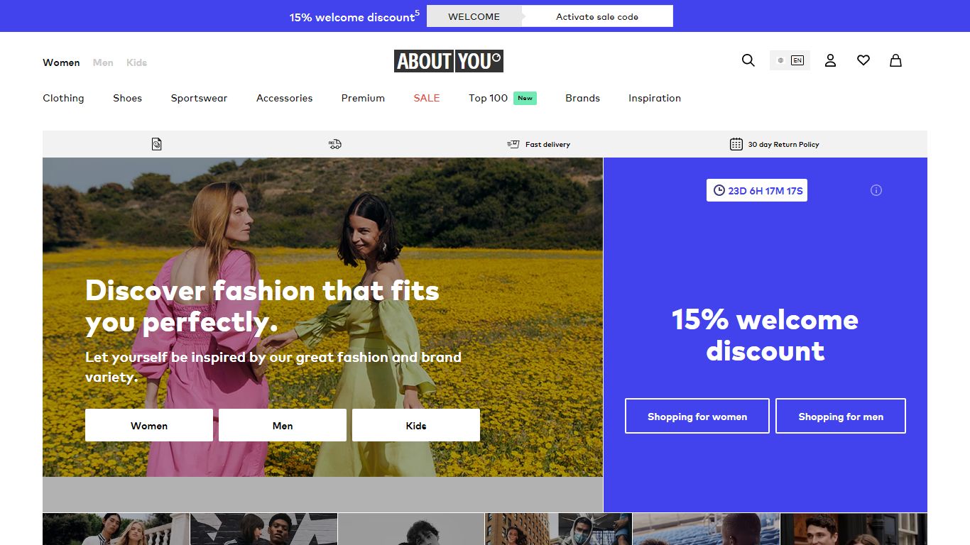 Online fashion from over 500 top brands | ABOUT YOU